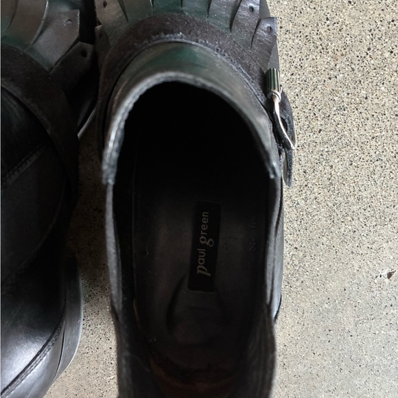 Paul Green Black Leather Ankle Boots - Picture 4 of 4